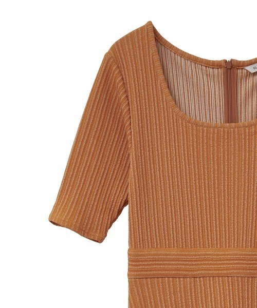 【美品】CLANE RIB CIRCULAR ONE PIECE ブラック セール】RIB CIRCULAR ONE PIECE（ワンピース）｜CLANE（クラネ