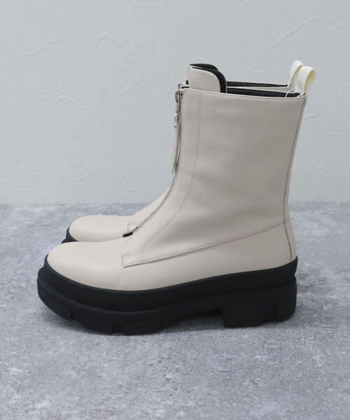 MOHI(モヒ)の「【WEB限定】【MOHI/モヒ】 ジップタンクソールショートブーツ(ブーツ・レディース・ブラック/オフホワイト・38/37)」の7枚目の写真