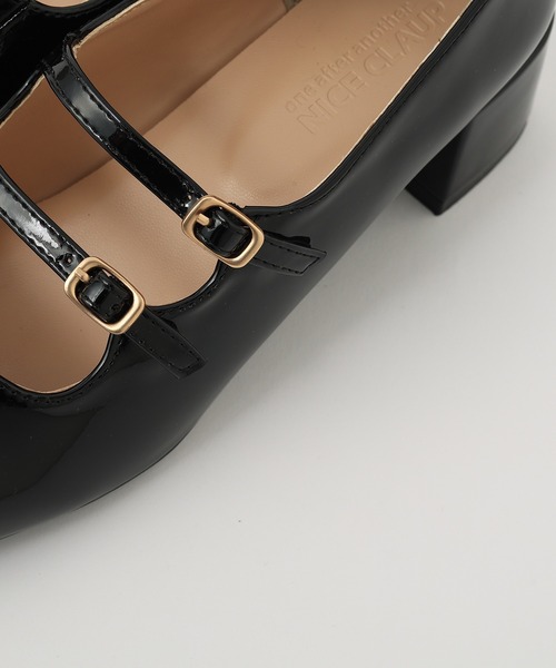 one after another NICE CLAUP(ワンアフターアナザーナイスクラップ)の「ダブルストラップヒールシューズ(パンプス・レディース・ブラック・MEDIUM/LARGE/SMALL)」の13枚目の写真