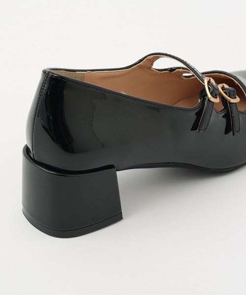 one after another NICE CLAUP(ワンアフターアナザーナイスクラップ)の「ダブルストラップヒールシューズ(パンプス・レディース・ブラック・MEDIUM/LARGE/SMALL)」の15枚目の写真