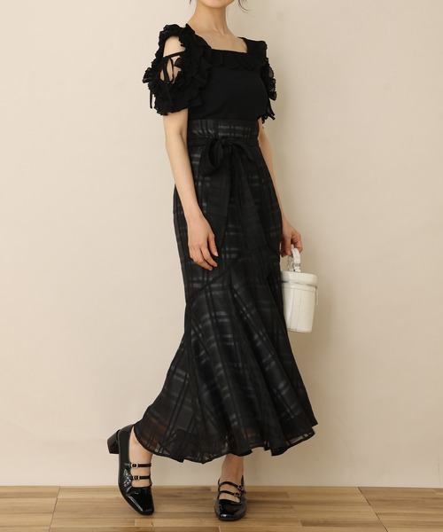 one after another NICE CLAUP(ワンアフターアナザーナイスクラップ)の「ダブルストラップヒールシューズ(パンプス・レディース・ブラック・MEDIUM/LARGE/SMALL)」の7枚目の写真