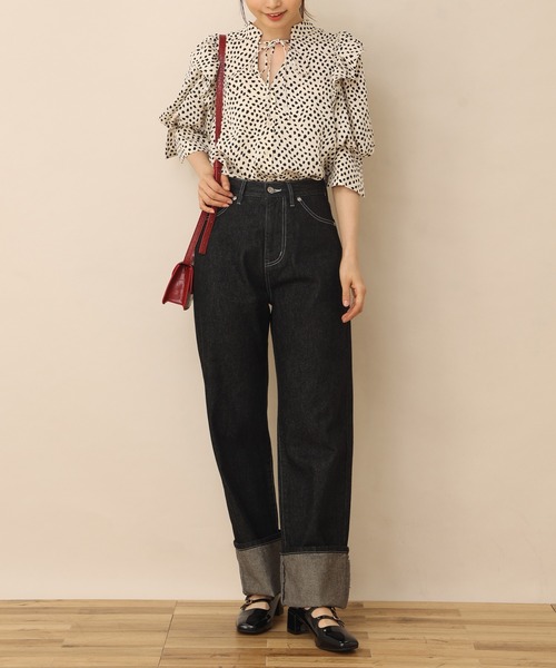 one after another NICE CLAUP(ワンアフターアナザーナイスクラップ)の「ダブルストラップヒールシューズ(パンプス・レディース・ブラック・MEDIUM/LARGE/SMALL)」の4枚目の写真