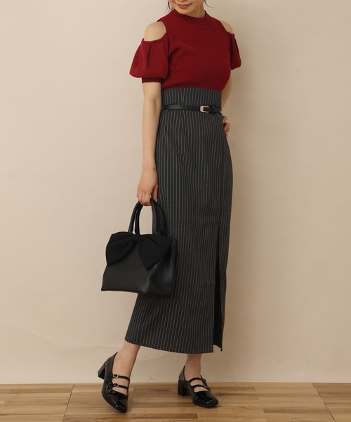 one after another NICE CLAUP(ワンアフターアナザーナイスクラップ)の「ダブルストラップヒールシューズ(パンプス・レディース・ブラック・MEDIUM/LARGE/SMALL)」の6枚目の写真