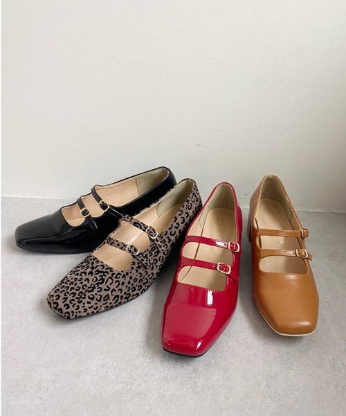 one after another NICE CLAUP(ワンアフターアナザーナイスクラップ)の「ダブルストラップヒールシューズ(パンプス・レディース・ブラック・MEDIUM/LARGE/SMALL)」の21枚目の写真