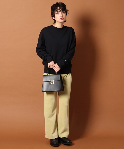 DRESSTERIOR（ドレステリア）の「◆プレスコットンクルーネック（スウェット・レディース・ベージュ/ネイビー/アイボリー/ピンク系その他・38/36/34）」の8枚目の写真