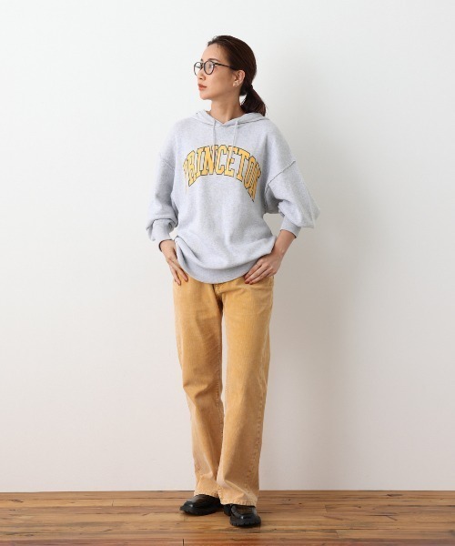 RODEO CROWNS WIDE BOWL（ロデオクラウンズワイドボウル）の「スウェットライクニットパーカー（パーカー・レディース・ブラック/グレー×ホワイト/グリーン/オレンジ・FREE）」の21枚目の写真