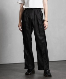 Adoon plain | 【Adoon plain】ラインプリーツパンツ(セットアップ着用可)(スラックス)