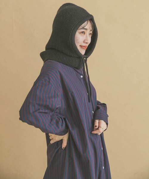 ITEMS URBANRESEARCH(アイテムズ アーバンリサーチ)の「リブニットバラクラバ(ニットキャップ/ビーニー・レディース・アイボリー/ブラック/レッド・-)」の11枚目の写真