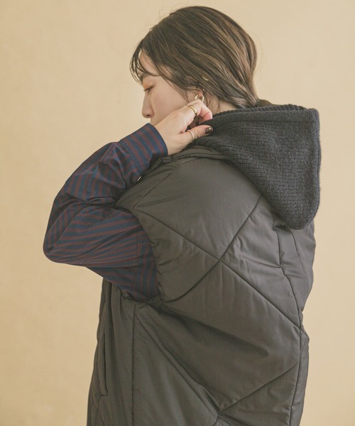 ITEMS URBANRESEARCH(アイテムズ アーバンリサーチ)の「リブニットバラクラバ(ニットキャップ/ビーニー・レディース・アイボリー/ブラック/レッド・-)」の12枚目の写真