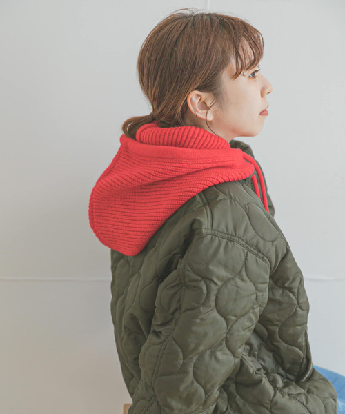 ITEMS URBANRESEARCH(アイテムズ アーバンリサーチ)の「リブニットバラクラバ(ニットキャップ/ビーニー・レディース・アイボリー/ブラック/レッド・-)」の17枚目の写真