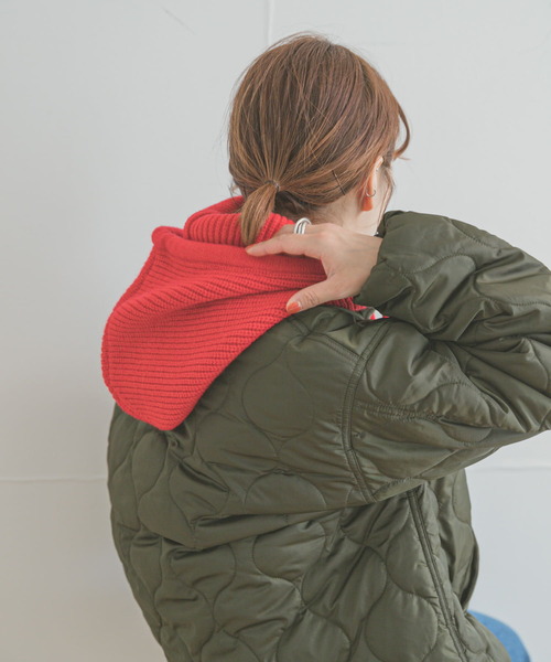 ITEMS URBANRESEARCH(アイテムズ アーバンリサーチ)の「リブニットバラクラバ(ニットキャップ/ビーニー・レディース・アイボリー/ブラック/レッド・-)」の18枚目の写真