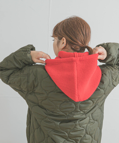 ITEMS URBANRESEARCH(アイテムズ アーバンリサーチ)の「リブニットバラクラバ(ニットキャップ/ビーニー・レディース・アイボリー/ブラック/レッド・-)」の19枚目の写真