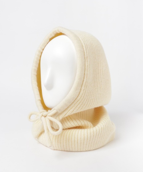 ITEMS URBANRESEARCH(アイテムズ アーバンリサーチ)の「リブニットバラクラバ(ニットキャップ/ビーニー・レディース・アイボリー/ブラック/レッド・-)」の20枚目の写真