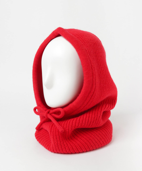 ITEMS URBANRESEARCH(アイテムズ アーバンリサーチ)の「リブニットバラクラバ(ニットキャップ/ビーニー・レディース・アイボリー/ブラック/レッド・-)」の22枚目の写真