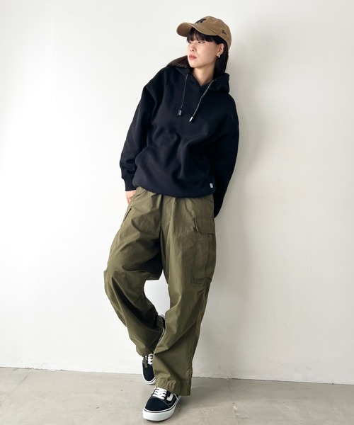 PRO CLUB （プロクラブ）の「PRO CLUB(プロクラブ)/ヘビーウェイト プルオーバー パーカー 13オンス 裏起毛フーディー /Heavyweight Pullover Hoodie（パーカー・メンズ・カーキ/ブラック/グレー/チャコールグレー/ネイビー/ホワイト・XXL/XL/M/L/S）」の20枚目の写真