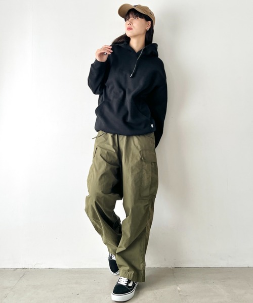 PRO CLUB （プロクラブ）の「PRO CLUB(プロクラブ)/ヘビーウェイト プルオーバー パーカー 13オンス 裏起毛フーディー /Heavyweight Pullover Hoodie（パーカー・メンズ・カーキ/ブラック/グレー/チャコールグレー/ネイビー/ホワイト・XXL/XL/M/L/S）」の21枚目の写真