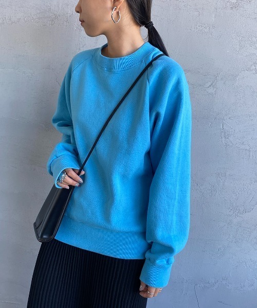 THE SHINZONE（ザ　シンゾーン）の「[THE SHINZONE/ザ シンゾーン] コモンスウェット（スウェット・レディース・ライトグリーン/サックスブルー/グレー/イエロー/ブルー・F）」の4枚目の写真