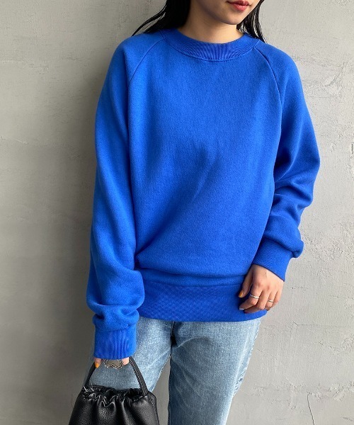 THE SHINZONE（ザ　シンゾーン）の「[THE SHINZONE/ザ シンゾーン] コモンスウェット（スウェット・レディース・ライトグリーン/サックスブルー/グレー/イエロー/ブルー・F）」の5枚目の写真