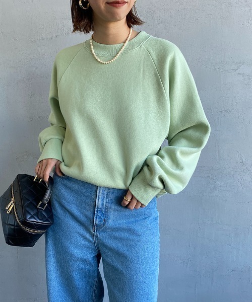 THE SHINZONE（ザ　シンゾーン）の「[THE SHINZONE/ザ シンゾーン] コモンスウェット（スウェット・レディース・ライトグリーン/サックスブルー/グレー/イエロー/ブルー・F）」の3枚目の写真