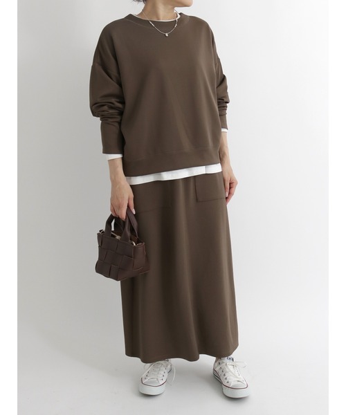 Samansa Mos2 blue(サマンサモスモスブルー)の「前後2wayカットカーディガン【セットアップ可】(カーディガン/ボレロ・レディース・ブラック/ブラウン/グレー/グリーン・フリ-)」の15枚目の写真