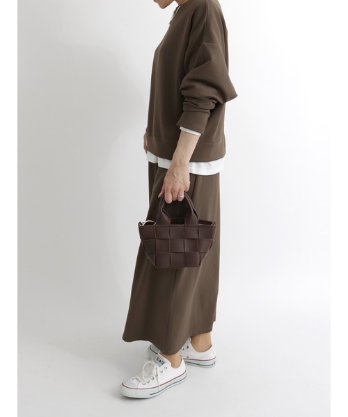 Samansa Mos2 blue(サマンサモスモスブルー)の「前後2wayカットカーディガン【セットアップ可】(カーディガン/ボレロ・レディース・ブラック/ブラウン/グレー/グリーン・フリ-)」の17枚目の写真