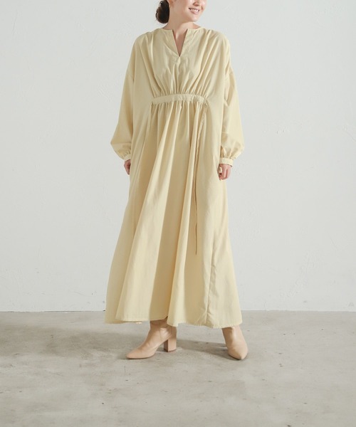 セール For I Series シャーリングワンピース長袖 ワンピース Lepsim レプシィム のファッション通販 Zozotown