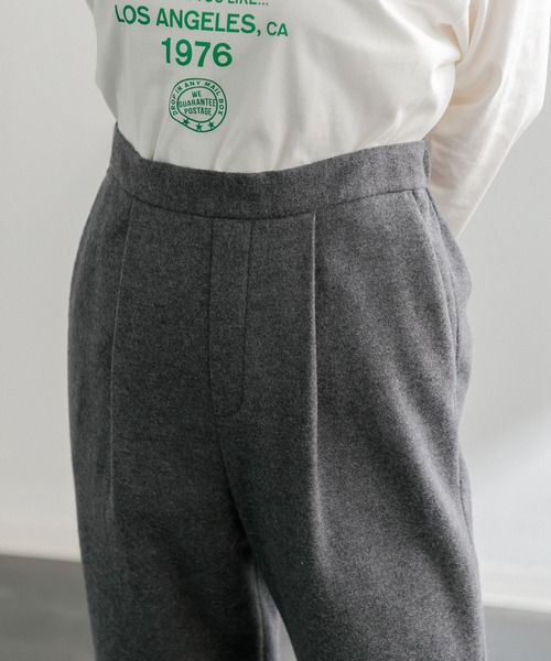 AMERICAN RAG CIE（アメリカンラグシー）の「圧縮ウールテーパードパンツ（スラックス・レディース・グレー/ブラック・36/38）」の19枚目の写真