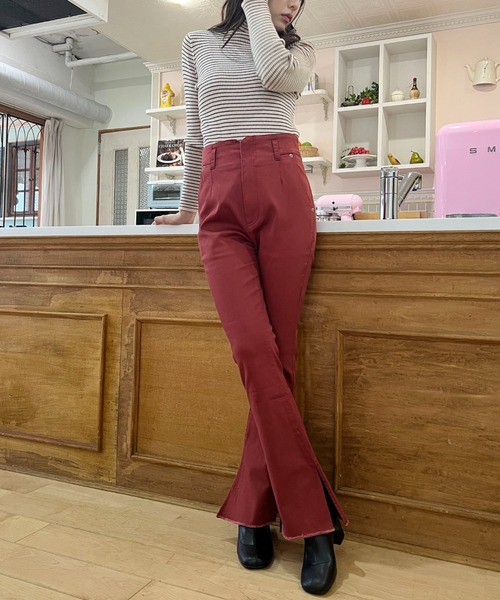 週末お値下げプリーツプリーズ美品赤パンツ 週末お値下げプリーツプリーズ美品赤パンツ 週末お値下げ