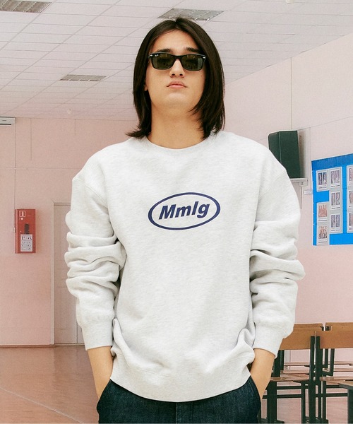 87mm(87mm)の「【87MM / Mmlg】MMLG SWEAT / パルチムエムエム Mmlg MMLG フロントロゴ スウェットシャツ(スウェット・レディース・ライトグレー/ナチュラル/レッド/ライトブルー/ダークパープル・MEDIUM/LARGE/SMALL)」の2枚目の写真