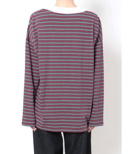 RUSSELL（ラッセル）の「オーバーシャツロングTシャツ（Tシャツ/カットソー・レディース・パープル/ブラウン・FREE）」の19枚目の写真