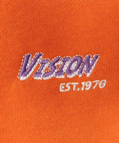 VISION STREET WEAR（ヴィジョンストリートウェア）の「【VISION STREET WEAR/ヴィジョンストリートウェア】リブラインスタンドハーフジップスウェット/ビッグシルエット/裏起毛（スウェット・メンズ・ブラック/アッシュグレー/オレンジ/ネイビー・M/L/XL）」の12枚目の写真