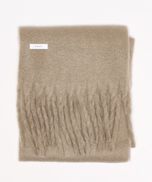 Ameri（アメリ）の「SOLID FLUFFY SOFT STOLE（ストール/ショール・レディース・グレイッシュベージュ/ブルー・FREE）」の4枚目の写真