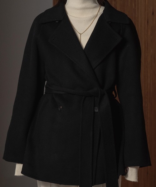 I_am（アイアム）の「handmade waist mark midi coat（ステンカラーコート・レディース・アイボリー/ブラック/ブラウン・FREE）」の10枚目の写真