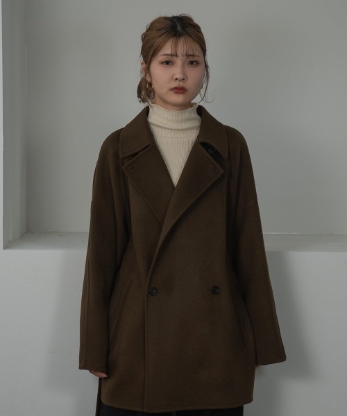I_am（アイアム）の「handmade waist mark midi coat（ステンカラーコート・レディース・アイボリー/ブラック/ブラウン・FREE）」の13枚目の写真