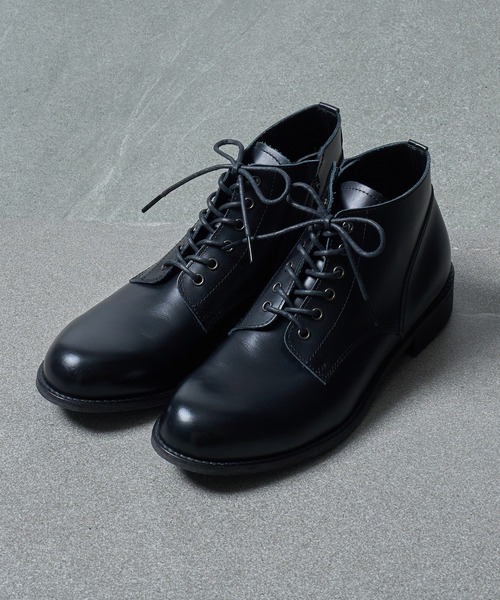 PADRONE サイドジップ　ブーツ　ブラック　42 パドローネ 42 サイドジップブーツ ブラック レザー パドローネ