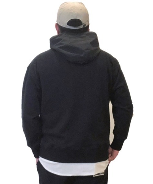 Alil(アリル)の「【Alil】アリル 裏毛 ハーフジップ パーカー 大人カジュアル 韓国 ファッション ストリート(パーカー・メンズ・ブラック/グレイッシュベージュ/オフホワイト・LARGE/MEDIUM/SMALL)」の9枚目の写真