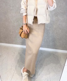 toucher du brise | 【インフルエンサーyu_koさん】ロングニットナロースカート(スカート)