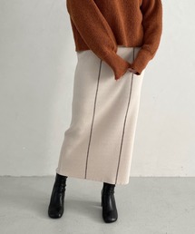 LOWRYS FARM | ハイショクニットタイトスカート　183681(スカート)