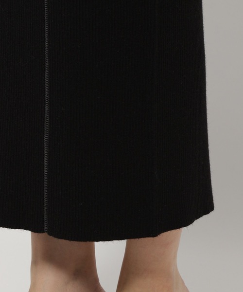 LOWRYS FARM（ローリーズファーム）の「ハイショクニットタイトスカート　183681（スカート・レディース・ブラック/アイボリー/オレンジ・FREE）」の15枚目の写真