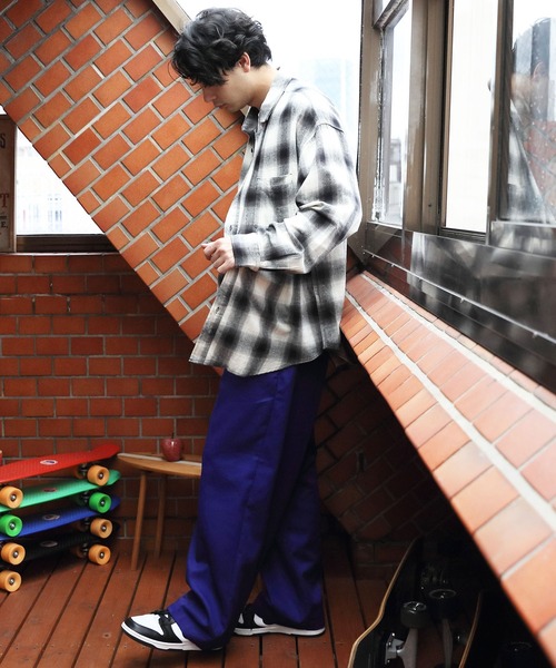 ８(eight)（エイト）の「オーバーサイズネルシャツ（シャツ/ブラウス・メンズ・ホワイト/グレー/ブラック・LARGE/MEDIUM）」の12枚目の写真