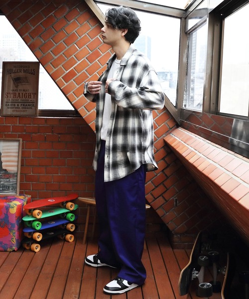 ８(eight)（エイト）の「オーバーサイズネルシャツ（シャツ/ブラウス・メンズ・ホワイト/グレー/ブラック・LARGE/MEDIUM）」の15枚目の写真