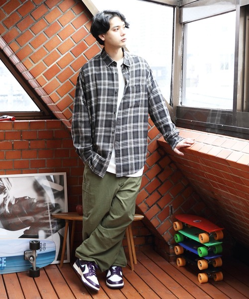 ８(eight)（エイト）の「オーバーサイズネルシャツ（シャツ/ブラウス・メンズ・ホワイト/グレー/ブラック・LARGE/MEDIUM）」の20枚目の写真