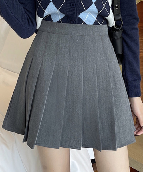 DAY CLOSET(デイ クローゼット)の「レディース ぺチパンツ付きプリーツフレアミニスカート 大人(スカート・レディース・ブラウン/グレー/ブラック/キャメル/ダークグレー/モカ/ベージュ/グレー系その他・S/L/M/XL)」の12枚目の写真