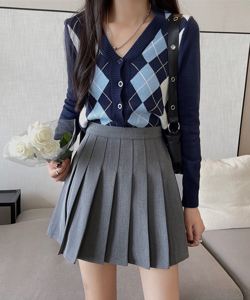 DAY CLOSET(デイ クローゼット)の「レディース ぺチパンツ付きプリーツフレアミニスカート 大人(スカート・レディース・ブラウン/グレー/ブラック/キャメル/ダークグレー/モカ/ベージュ/グレー系その他・S/L/M/XL)」の14枚目の写真