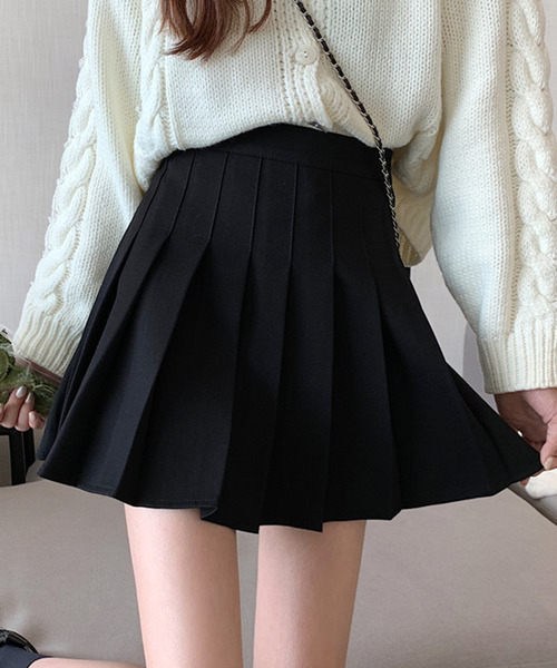 DAY CLOSET(デイ クローゼット)の「レディース ぺチパンツ付きプリーツフレアミニスカート 大人(スカート・レディース・ブラウン/グレー/ブラック/キャメル/ダークグレー/モカ/ベージュ/グレー系その他・S/L/M/XL)」の9枚目の写真