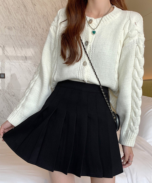 DAY CLOSET(デイ クローゼット)の「レディース ぺチパンツ付きプリーツフレアミニスカート 大人(スカート・レディース・ブラウン/グレー/ブラック/キャメル/ダークグレー/モカ/ベージュ/グレー系その他・S/L/M/XL)」の11枚目の写真