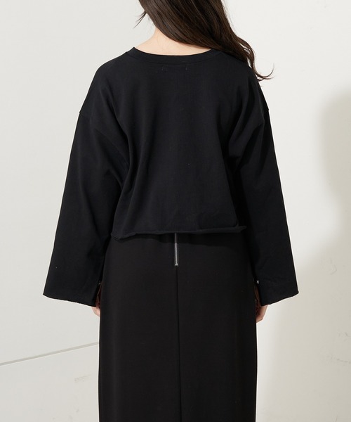 Chico(チコ)の「【2023SS】クロップドビックロゴトップス(Tシャツ/カットソー・レディース・アイボリー/ブラック/ホワイト系その他2・FREE)」の21枚目の写真