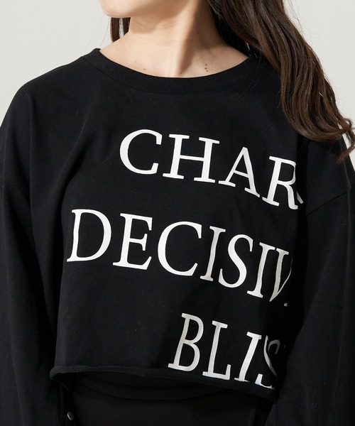 Chico(チコ)の「【2023SS】クロップドビックロゴトップス(Tシャツ/カットソー・レディース・アイボリー/ブラック/ホワイト系その他2・FREE)」の22枚目の写真