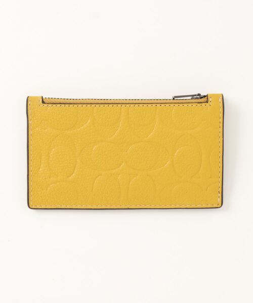 COACH（コーチ）の「ジップ カード ケース・シグネチャー レザー
