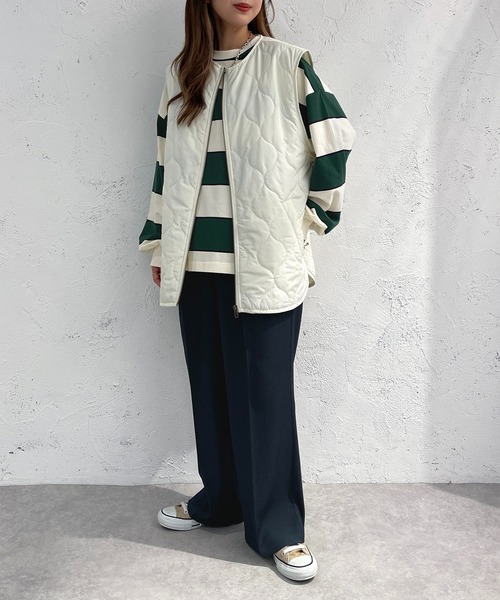 apres jour mignon(アプレジュールミニョン)の「マルチボーダートップス【ZOZOTOWN限定アイテム】(Tシャツ/カットソー・レディース・ブルー/グリーン・X-LARGE/フリー)」の10枚目の写真